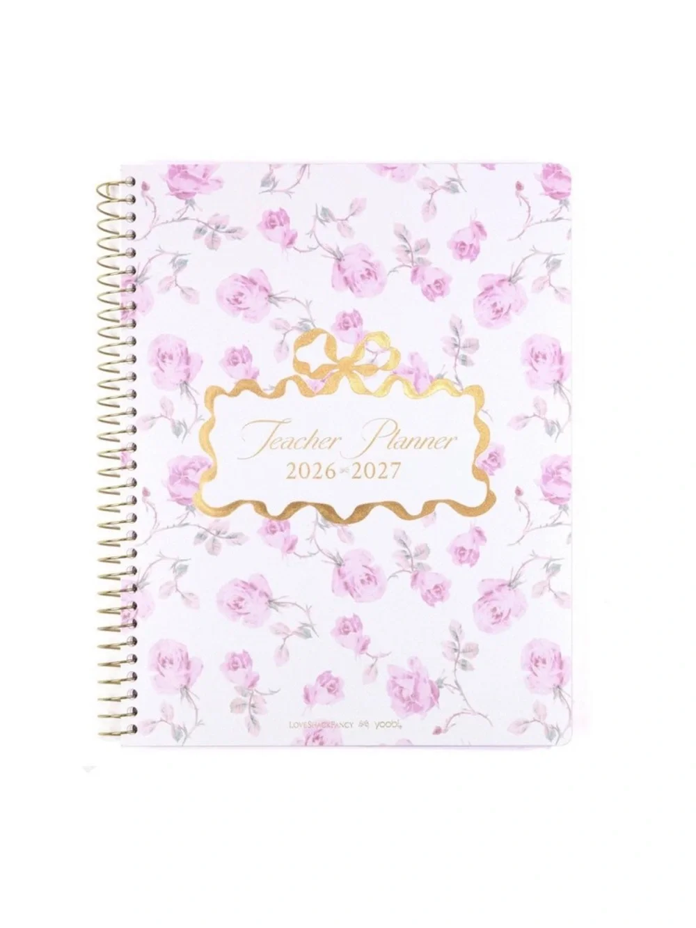 NWT LoveShackFancy x target yoobi ribbon Rosa teacher planner sterling dusk 🌸🎀🩷